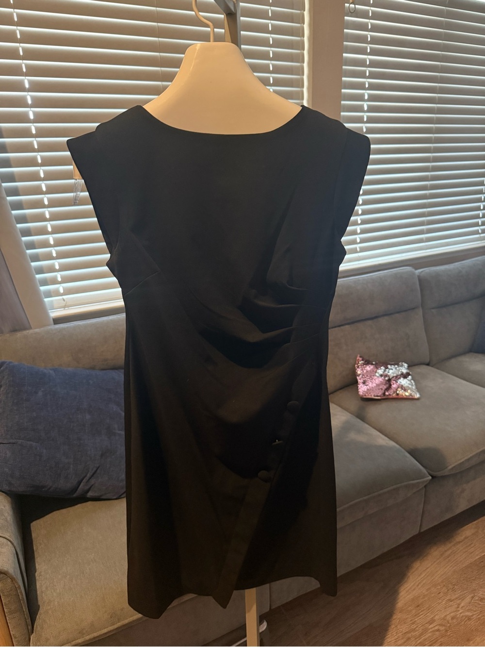 Classic Black Sleeveless Sheath Dress